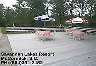 Savannah Lakes Resort plastic lumber decking