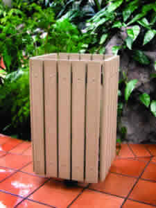 Pure Plastic Profiles Trash Receptacle