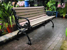 Pure Plastic Profiles Victorian Bench